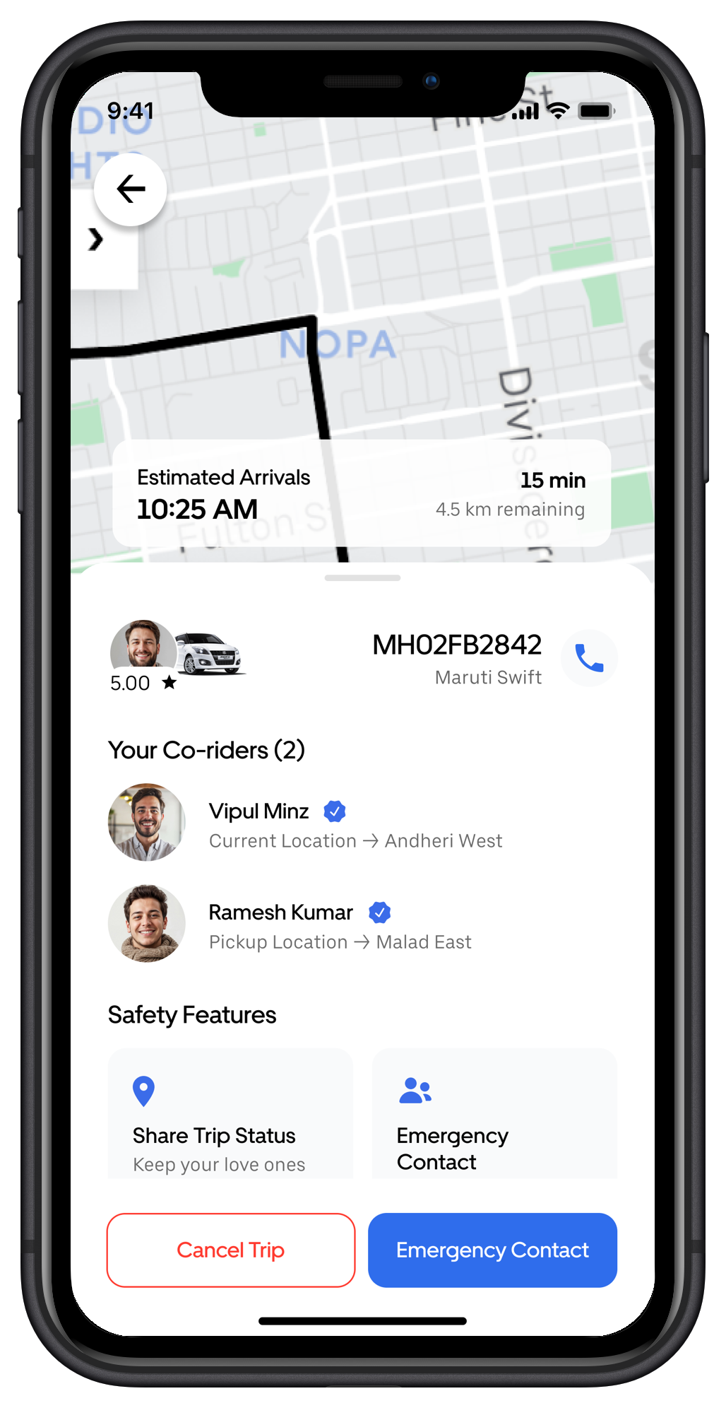 Uber Carpooling Portfolios