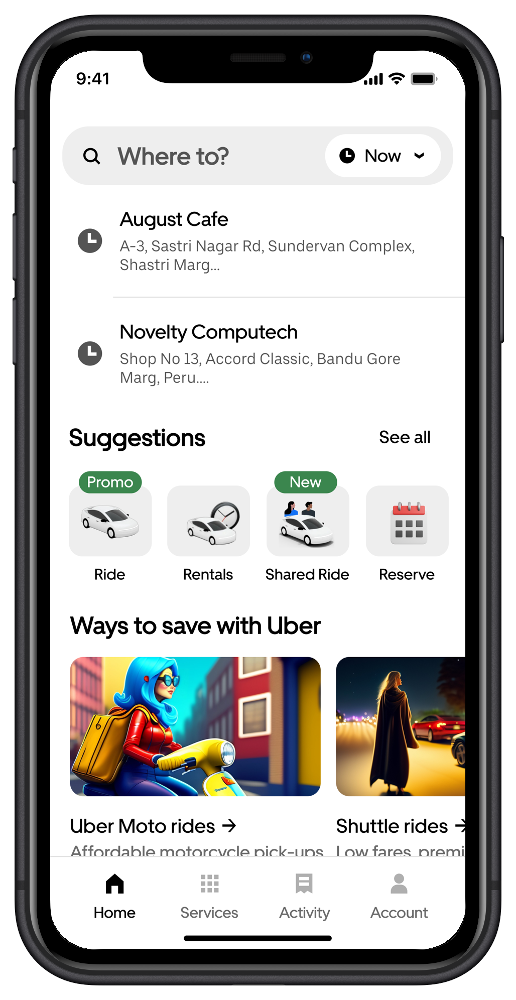 Uber Carpooling Portfolios
