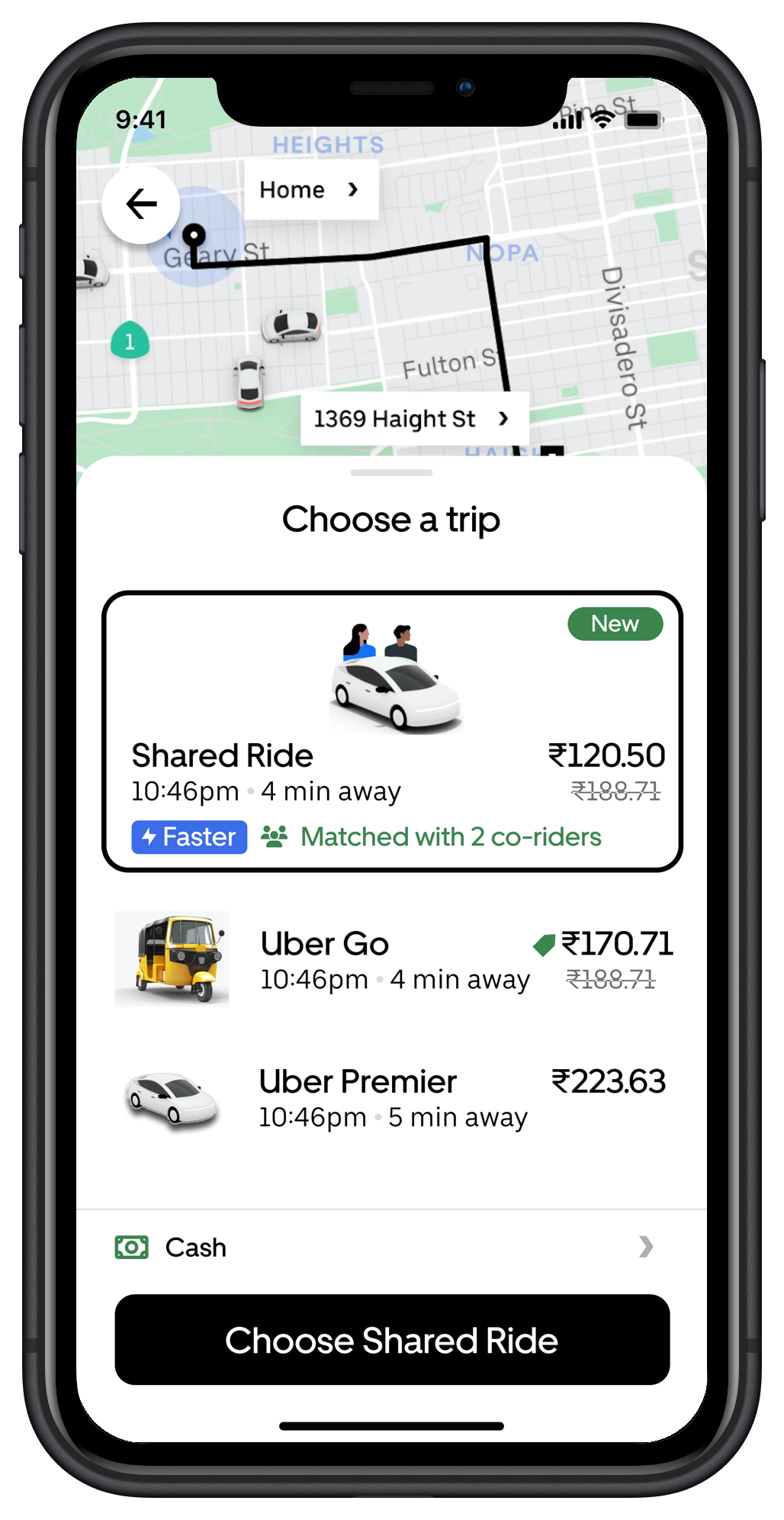 Uber Carpooling Portfolios